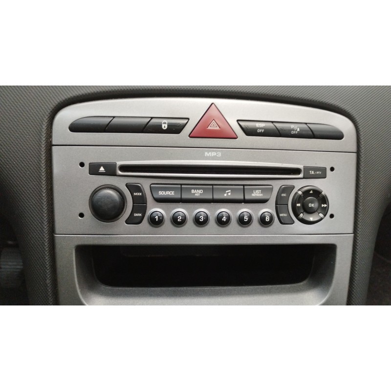 Recambio de sistema audio / radio cd para peugeot 308 sw premium referencia OEM IAM   