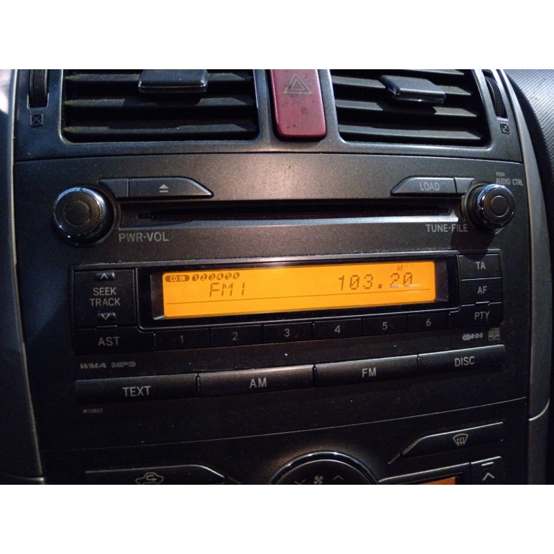 Recambio de sistema audio / radio cd para toyota auris active referencia OEM IAM   