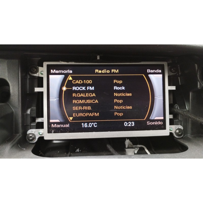 Recambio de pantalla multifuncion para audi a4 ber. (b8) básico referencia OEM IAM   