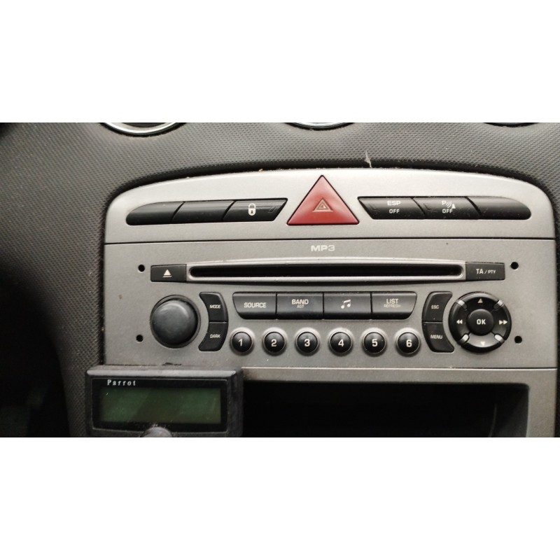 Recambio de sistema audio / radio cd para peugeot 308 1.6 hdi fap cat (9hz / dv6ted4) referencia OEM IAM   