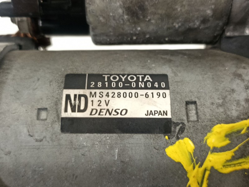 Recambio de motor arranque para toyota yaris connect referencia OEM IAM 281000N040  