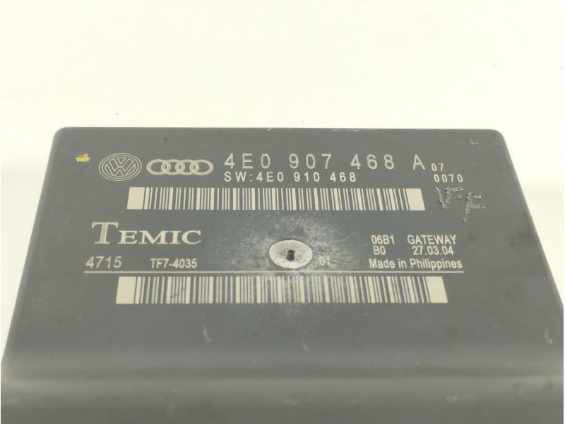 Recambio de modulo electronico para audi a8 (4e2) 3.0 tdi quattro referencia OEM IAM 4E0907468A 4E0910468 