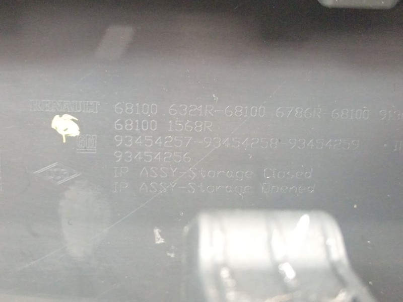 Recambio de salpicadero para opel vivaro b kasten/combi combi l1 2.7t referencia OEM IAM 681006321R  