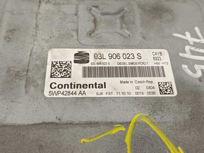 Recambio de centralita motor uce para seat ibiza (6j5) reference referencia OEM IAM 03L906023S 5WP42844AA 