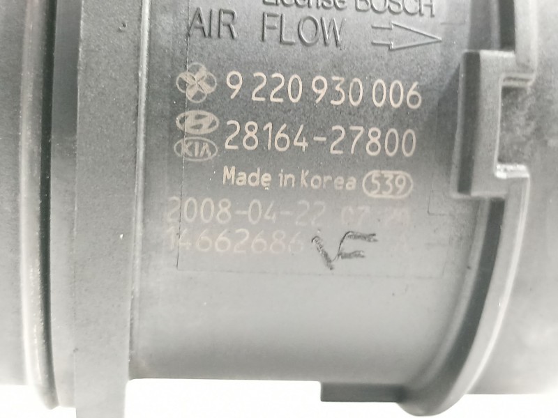 Recambio de caudalimetro para hyundai tucson (jm) 2.0 crdi style referencia OEM IAM 2816427800  9220930006