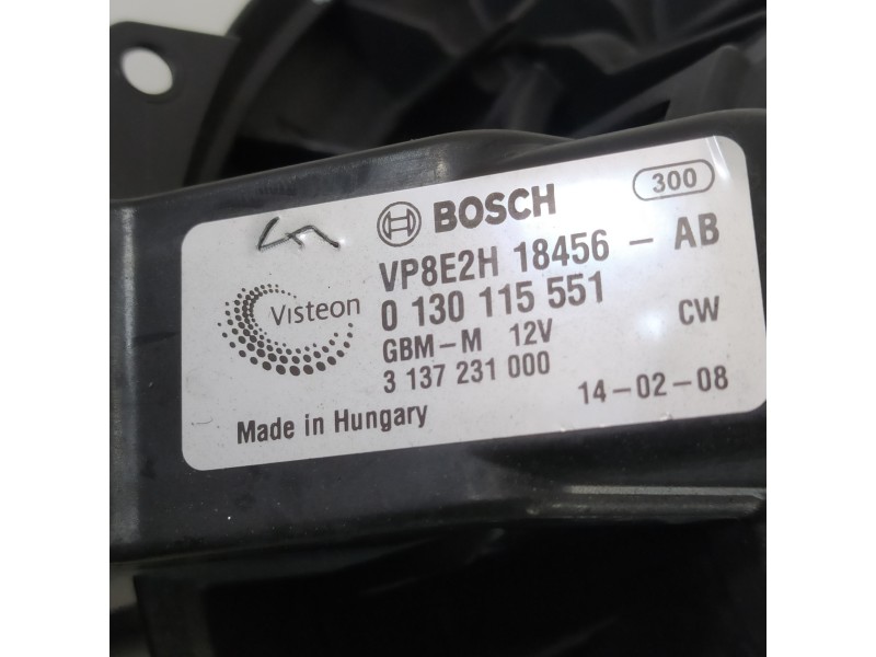 Recambio de ventilador calefaccion para ford fiesta (ccn) titanium referencia OEM IAM VP8E2H18456AB 0130115551 