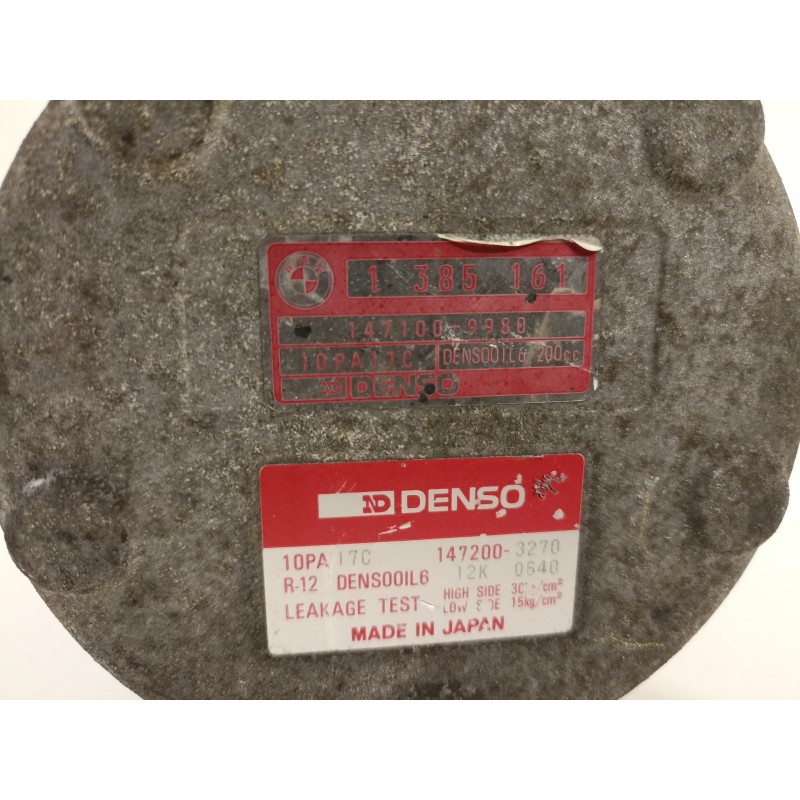 Recambio de compresor aire acondicionado para bmw serie 5 berlina (e34) 520i (95kw) referencia OEM IAM 1385161 1471009980 