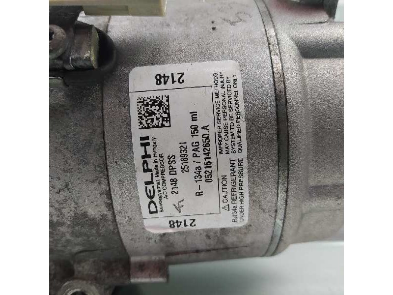 Recambio de compresor aire acondicionado para opel astra gtc sport referencia OEM IAM 25189321 05216142650A 