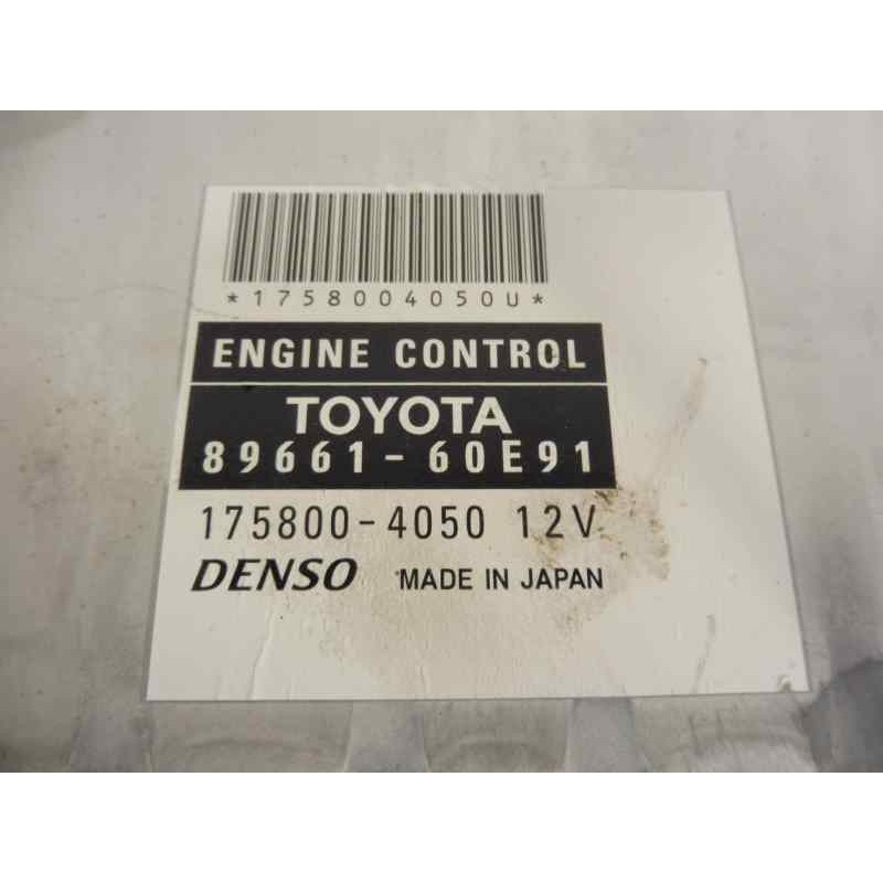 Recambio de centralita motor uce para toyota land cruiser (j12) 3.0 d4-d vx referencia OEM IAM 8966160E91 1758004050 