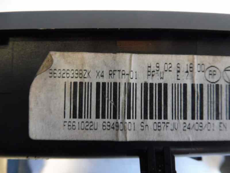 Recambio de mando climatizador para citroën c5 berlina 2.0 hdi 90 sx/sx automático referencia OEM IAM 96326398ZK  