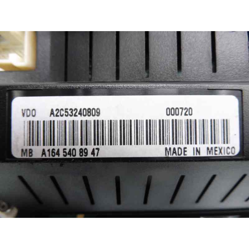 Recambio de cuadro instrumentos para mercedes-benz clase m (w164) 320 / 350 cdi (164.122) referencia OEM IAM 1645408947  