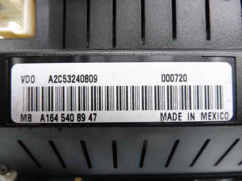Recambio de cuadro instrumentos para mercedes-benz clase m (w164) 320 / 350 cdi (164.122) referencia OEM IAM 1645408947  