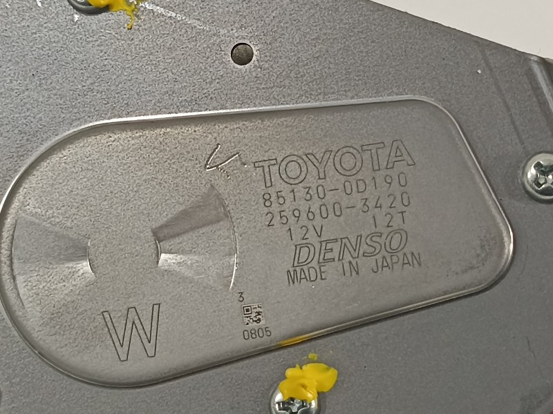 Recambio de motor limpia trasero para toyota yaris hsd active referencia OEM IAM 851300D190 2596003420 