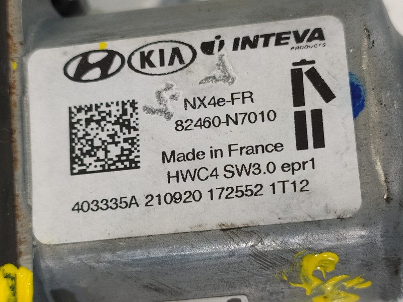 Recambio de elevalunas delantero derecho para hyundai tucson style 2wd referencia OEM IAM 82460N7010 BA020K0030 