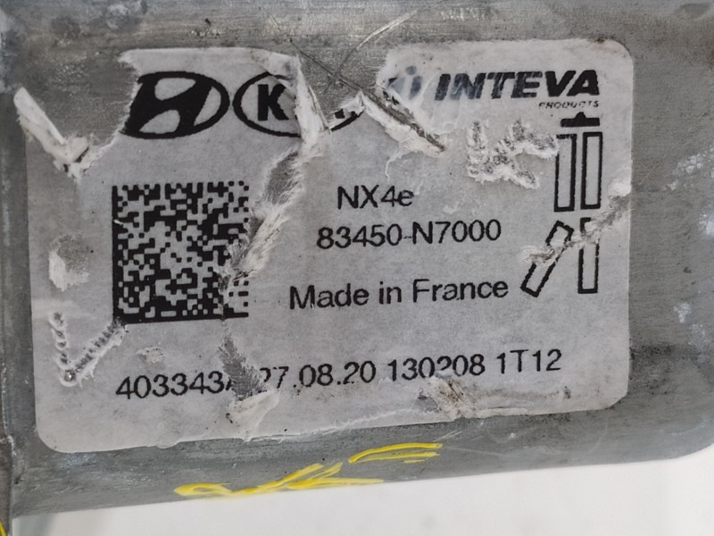 Recambio de elevalunas trasero izquierdo para hyundai tucson style 2wd referencia OEM IAM 83450N7000 BA030K0020 