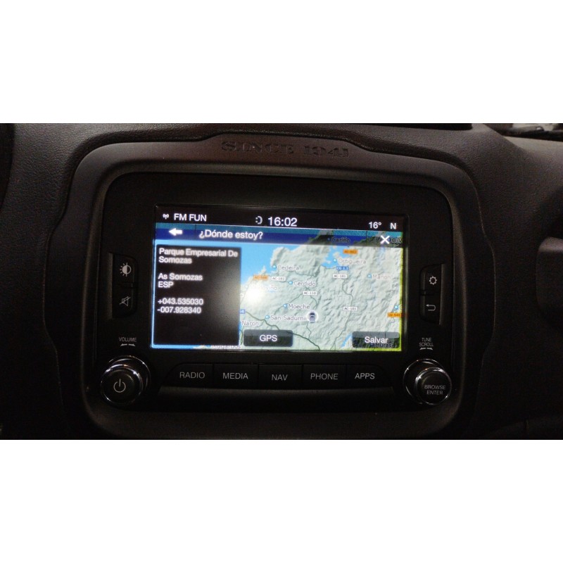 Recambio de sistema navegacion gps para jeep renegade deserthawk 4wd referencia OEM IAM 735655936  