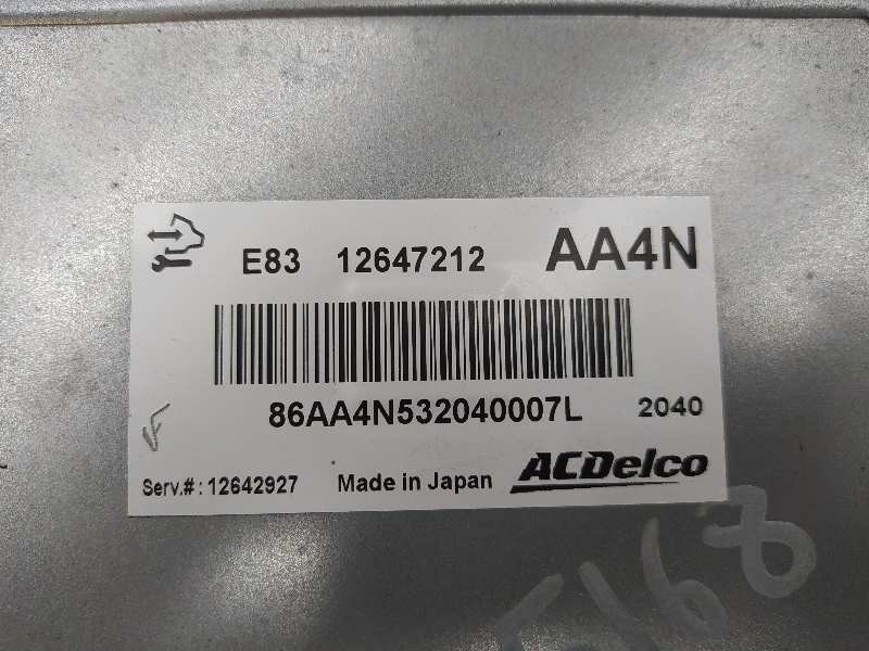 Recambio de centralita motor uce para opel meriva b design edition referencia OEM IAM 12647212 12642927 86AA4N532040007L