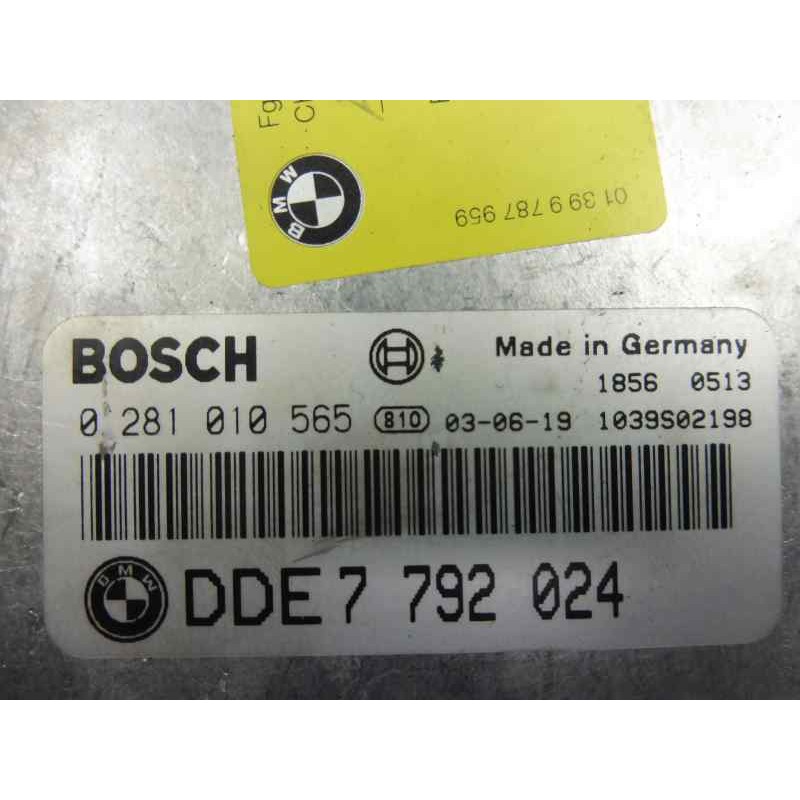 Recambio de centralita motor uce para bmw serie 3 berlina (e46) 320d referencia OEM IAM 13617792024 0281010565 01399787959