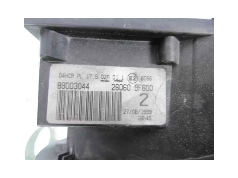 Recambio de faro izquierdo para nissan primera berlina (p11) básico referencia OEM IAM 260609F600 89003044 