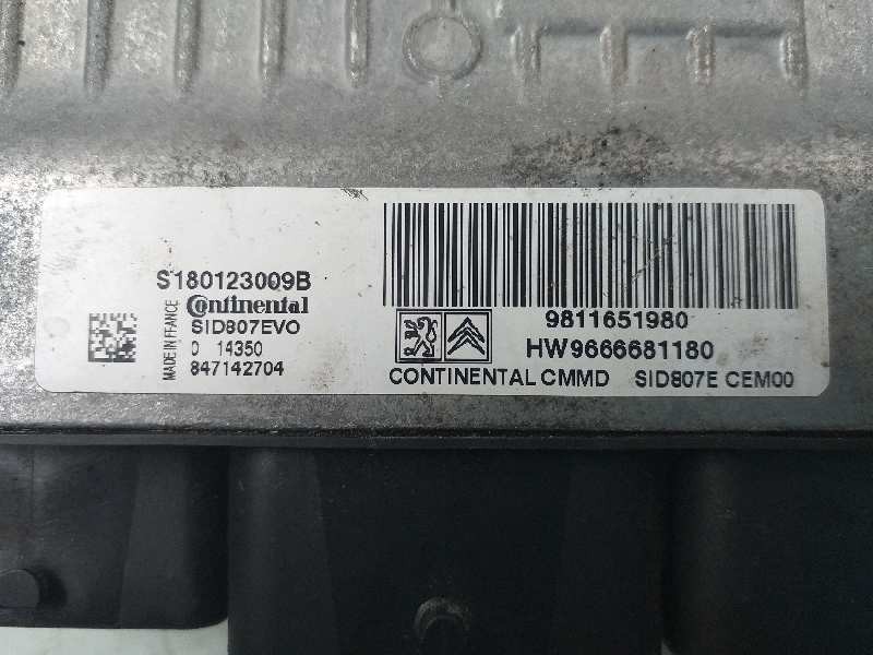 Recambio de centralita motor uce para citroën c4 picasso intensive referencia OEM IAM 9811651980 9666681180 180123009B
