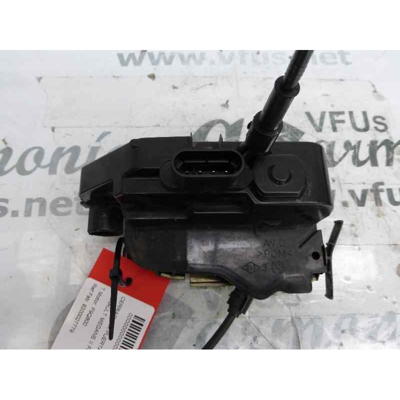 Recambio de cerradura puerta delantera derecha para renault megane ii familiar authentique confort referencia OEM IAM 8200027779