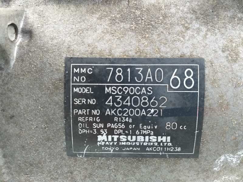 Recambio de compresor aire acondicionado para mitsubishi lancer sportback (cx) motion referencia OEM IAM 7813A068 MSC90CAS AKC20