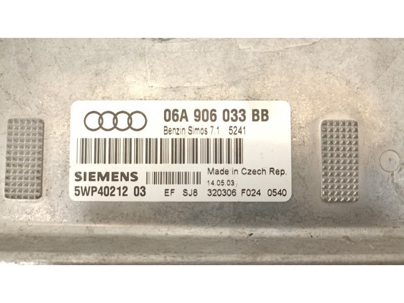 Recambio de centralita motor uce para audi a3 (8p) 1.6 ambiente referencia OEM IAM 06A906033BB  
