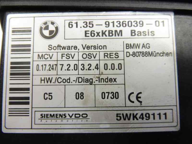 Recambio de modulo electronico para bmw serie 5 berlina (e60) 530xd referencia OEM IAM 61359136039  