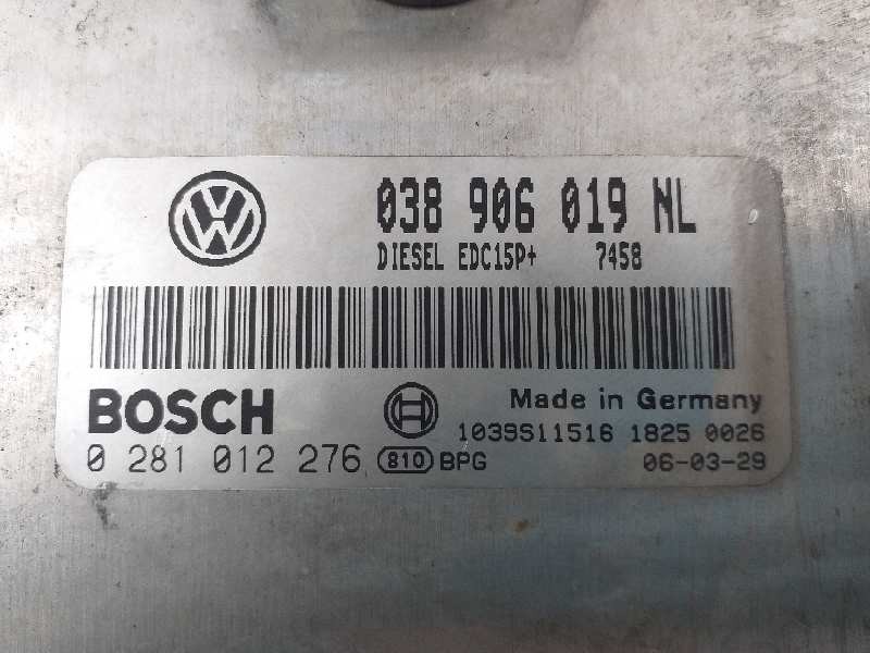 Recambio de centralita motor uce para seat ibiza (6l1) reference referencia OEM IAM 038906019NL 0281012276  Recambio de centralita motor uce para seat ibiza (6l1) reference referencia OEM IAM 038906019NL 0281012276