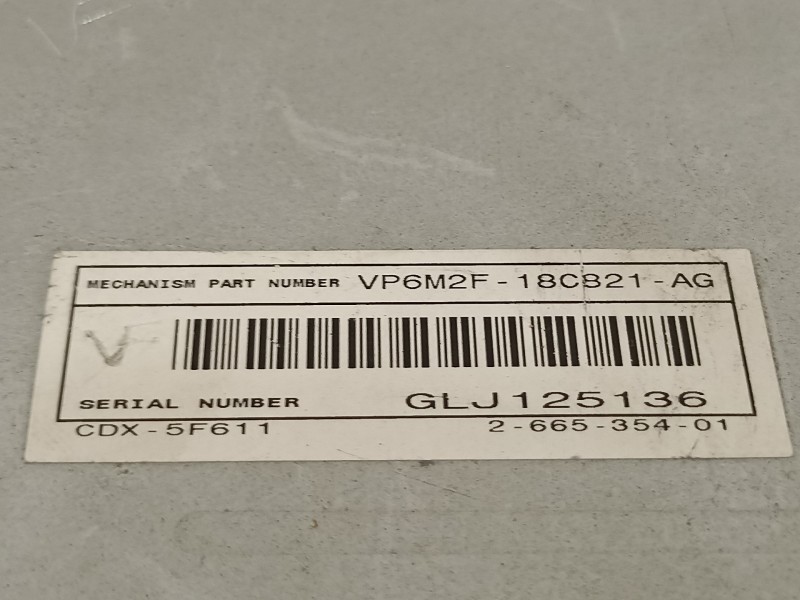 Recambio de sistema audio / radio cd para ford focus berlina (cap) ambiente (d) referencia OEM IAM VP6M2F18C821AG  