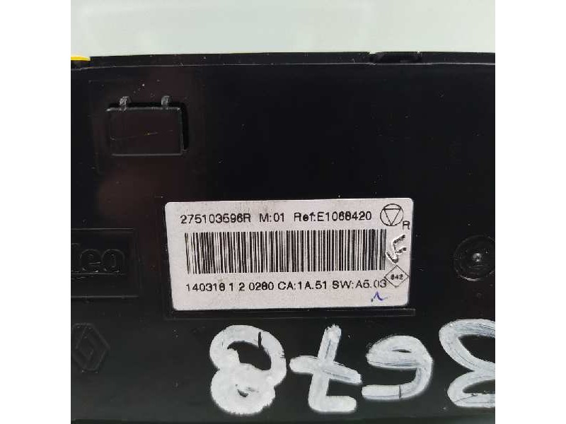 Recambio de mando climatizador para renault megane iii berlina 5 p gt-style referencia OEM IAM 275103596R  