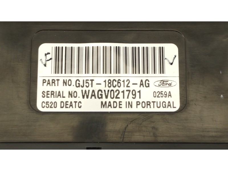 Recambio de mando climatizador para ford kuga (cbs) st-line 2wd referencia OEM IAM GJ5T18C612AG  