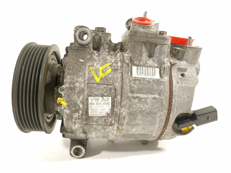 Recambio de compresor aire acondicionado para volkswagen golf plus (5m1) highline referencia OEM IAM 1K0820859E  