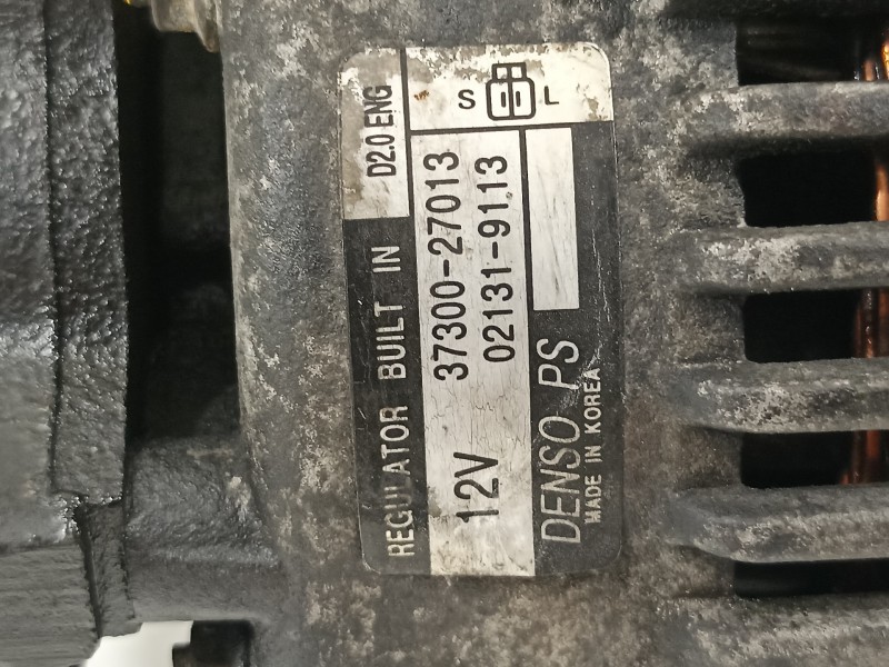 Recambio de alternador para hyundai santa fe (bm) 2.2 crdi classic (2wd) referencia OEM IAM 3730027013  