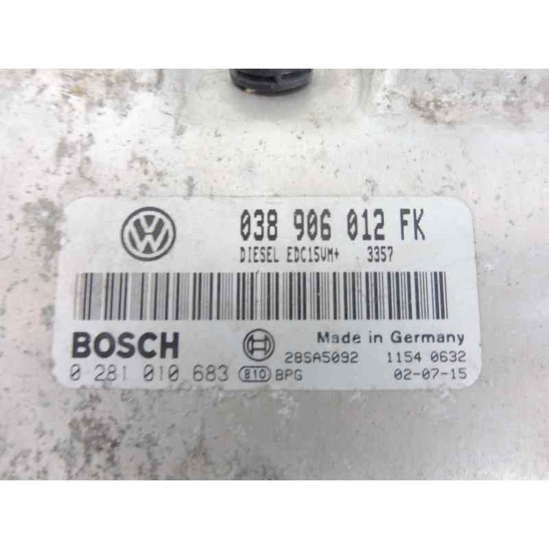 Recambio de centralita motor uce para seat toledo (1m2) signo referencia OEM IAM 038906012FK 0281010683 28SA5092 1154 0632