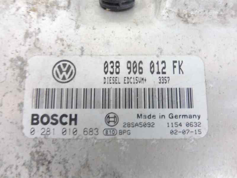 Recambio de centralita motor uce para seat toledo (1m2) signo referencia OEM IAM 038906012FK 0281010683 28SA5092 1154 0632