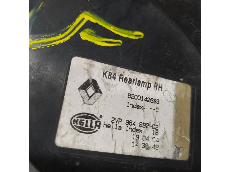 Recambio de piloto trasero derecho para renault megane ii familiar authentique referencia OEM IAM 8200142683  