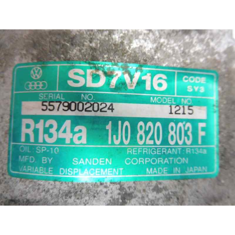Recambio de compresor aire acondicionado para volkswagen golf iv berlina (1j1) highline referencia OEM IAM 1J0820803F SD7V16 121