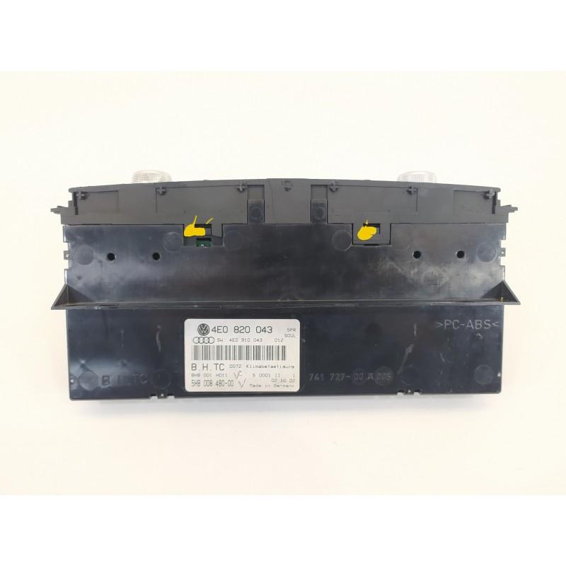 Recambio de mando climatizador para audi a8 (4e2) 4.2 quattro l referencia OEM IAM 4E0820043 4E0910043 5HB008480
