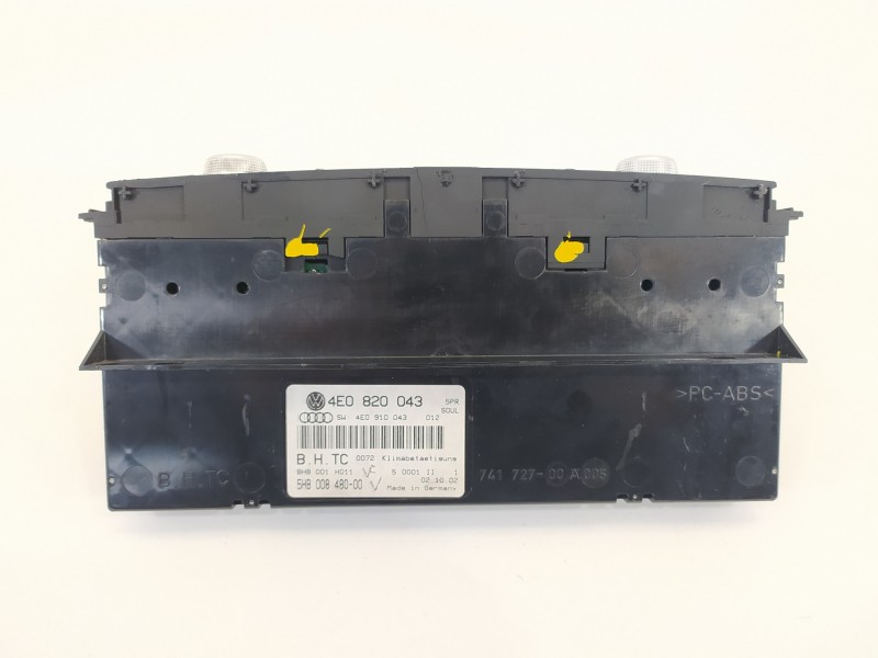 Recambio de mando climatizador para audi a8 (4e2) 4.2 quattro l referencia OEM IAM 4E0820043 4E0910043 5HB008480