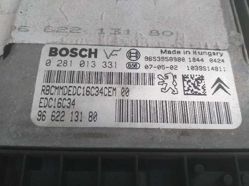 Recambio de centralita motor uce para citroën c4 coupe vtr plus referencia OEM IAM 9662213180 0281013331 