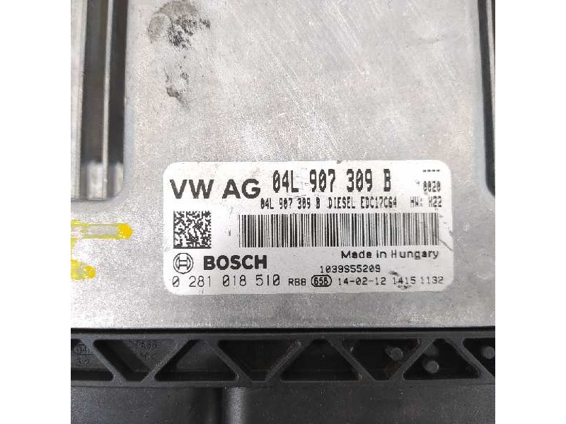 Recambio de centralita motor uce para audi a3 sportback (8va) attraction referencia OEM IAM 04L907309B 0281018510 04L906021AL