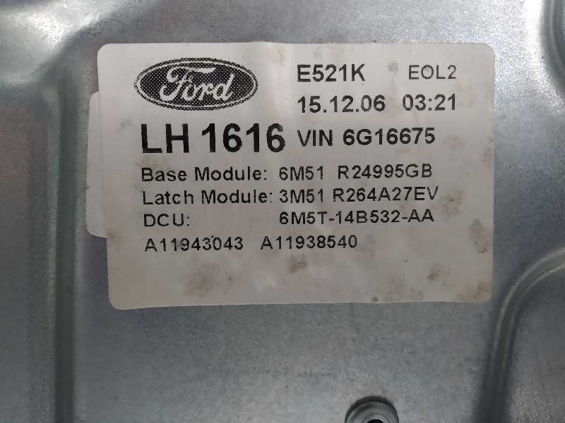 Recambio de elevalunas trasero izquierdo para ford focus c-max (cap) ghia (d) referencia OEM IAM 6M51R24995GB 3M51R264A27EV 