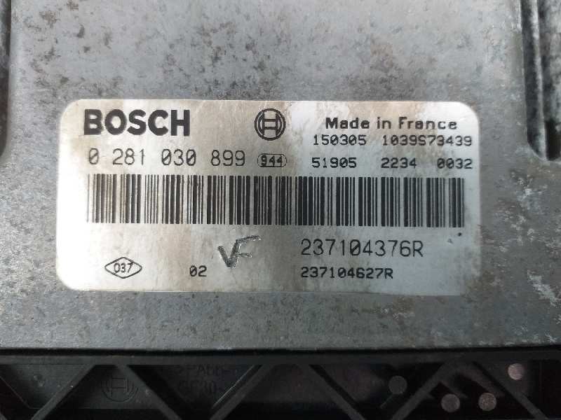 Recambio de centralita motor uce para renault captur zen referencia OEM IAM 237104376R 0281030899 