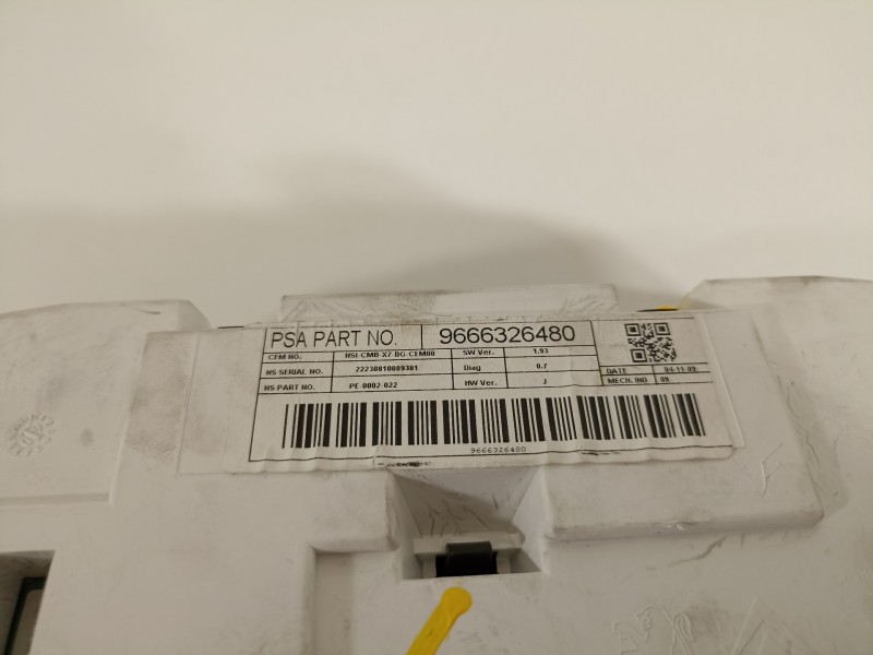 Recambio de cuadro instrumentos para citroën c5 berlina premier referencia OEM IAM 9666326480  