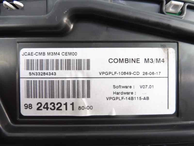 Recambio de cuadro instrumentos para citroën c-elysée seduction referencia OEM IAM 9824321180  