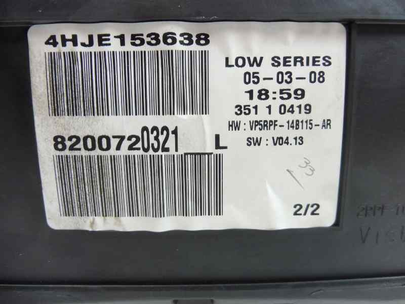 Recambio de cuadro instrumentos para renault megane ii familiar authentique confort referencia OEM IAM 8200720321 4HJE153638 