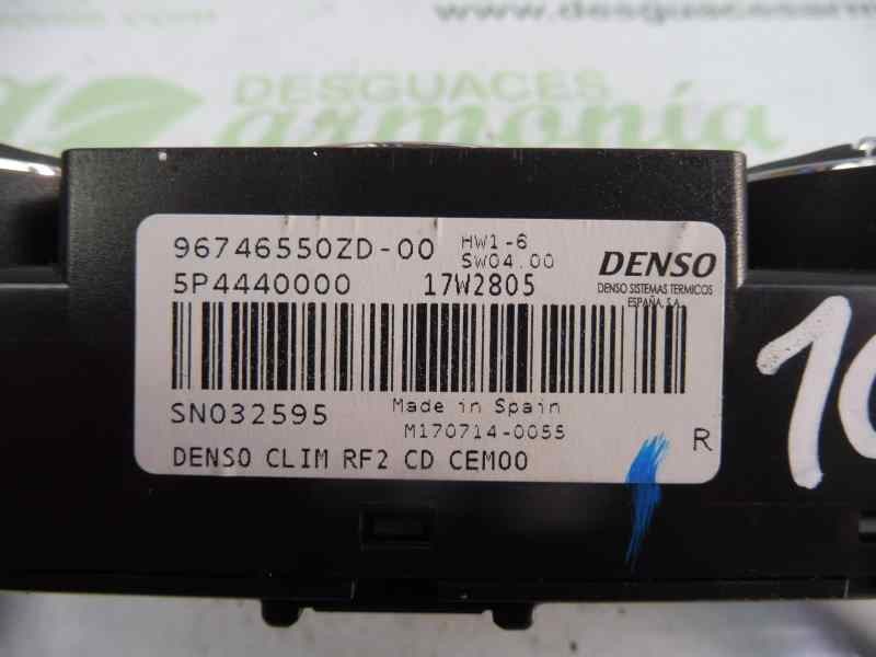 Recambio de mando climatizador para citroën c-elysée seduction referencia OEM IAM 96746550ZD  