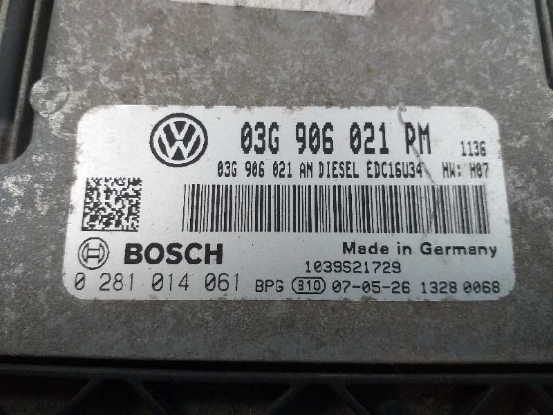 Recambio de centralita motor uce para volkswagen golf v berlina (1k1) igolf referencia OEM IAM 03G906021PM 0281014061 