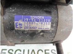 Recambio de motor arranque para toyota yaris (ncp1/nlp1/scp1) 1.0 luna referencia OEM IAM 2810023020 2280008350  2